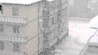 Bufera di Neve a Cesena ore 1130 04022012 [upl. by Enair]