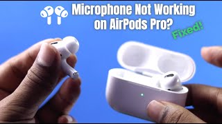 Fix AirPods Pro Microphone Not Working Solved [upl. by Dickenson]