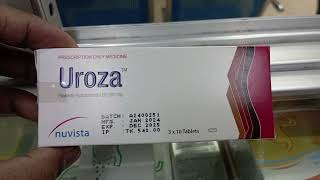 Uroza Tablet Flavoxate hydrochloride USP [upl. by Allare883]