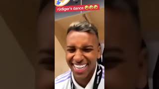 Rudigers Funny dance celebration 🍾 🤣🤣🤣🤣 goviral 10millionsviews football highlights trend fy [upl. by Souvaine]