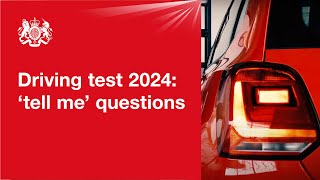 Show me tell me tell me questions 2024 official DVSA guide [upl. by Aicertap]