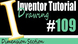 109 Inventor Drawing Tutorial Ordinate Dimensioning [upl. by Harima808]