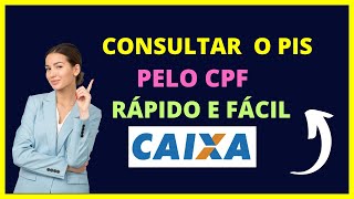 Consultar PIS pelo CPF  Como acessar o pis [upl. by Grimbald]