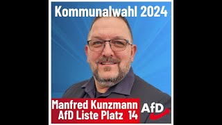 Manfred Kunzmann AfD Karlsruhe Kommunalwahl 2024 [upl. by Aniroc]