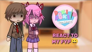 ddlc react to Short videoddlcjustmonikagachaclubgachareaction [upl. by Goldner]