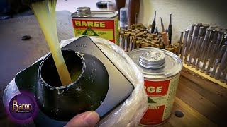 Contact Cement  How to Revive your Dried out Contact Cement with Thinner Leather Craft [upl. by Amadeus158]