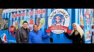 A Tour Inside The Uncle Louie Gs Ice and Ice Cream Factory With Chris And Lisa [upl. by Nwahc718]