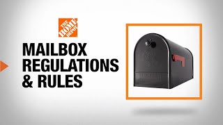 Mailbox Regulations and Rules  The Home Depot [upl. by Llenrev685]