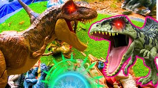 Review Jurassic World Dinos Indominus rex Indoraptor Megaraptor TREX Giganotosaurusamp Others [upl. by Mitch]