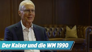 Franz Beckenbauer erinnert sich an die WM 1990 [upl. by Ellehcer]