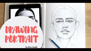 HOW TO draw a portrait in quotPolina Brightquot signature portrait style [upl. by Tips]