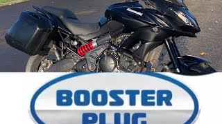 NOOB FITS BOOSTER PLUG TO KAWASAKI VERSYS 650 amp REVIEW [upl. by Burris821]