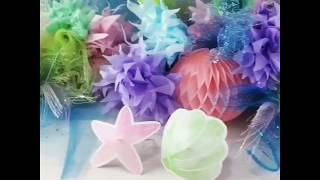 Coral Reef Centerpiece DIY for Under the SeaMermaid Party [upl. by Helyn]