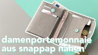 DIY  Damenportemonnaie aus SnapPap nähen [upl. by Nnazil]