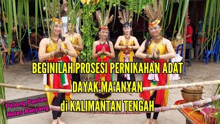 Prosesi Pernikahan Adat Dayak Maanyan Menyambut Mempelai Pria Dayak Katingan Kalimantan Tengah [upl. by Hagai947]