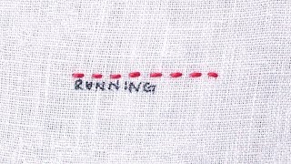 How to do a Running Stitch [upl. by Laenaj]