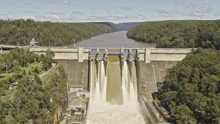 Warragamba Dam spilling  March 2021 [upl. by Balch641]