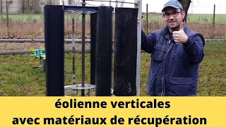 éolienne verticale lowtech 12 tuto et astuces bricolages [upl. by Kaufmann]