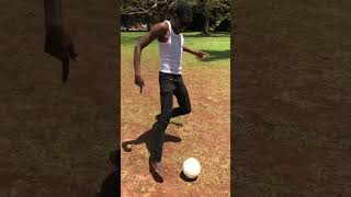 Dribbling passing drills with Kyambogo university players blindfootballuganda [upl. by Rafaela]