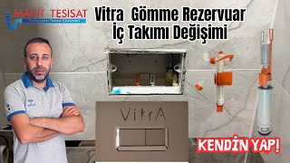 Vitra duvara gömme rezervuar iç takım değişimi nasıl yapılır [upl. by Hsur]