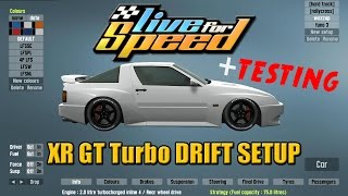 Live for Speed 18quotXR GT Turbo DRIFT SETUP  TESTINGquot [upl. by Johiah]