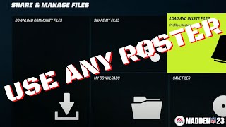 How To Use Any Roster In Madden Franchise Mode [upl. by Nykal947]