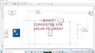 Boost Converter Design for Solar PV Array [upl. by Annig552]