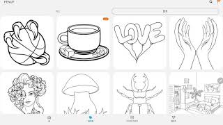 PENUP 사용법 How to use PENUP  앱 사용해서 그림 그리기 [upl. by Luoar803]
