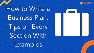 How to Write a Business Plan Tips on Every Section With Examples [upl. by Aneetsirhc]