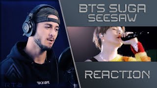 BTS SUGA  Seesaw Live  РЕАКЦИЯ архив [upl. by Marianne]