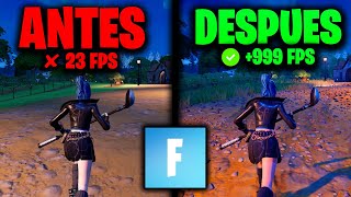 La MEJOR OPTIMIZACION Para FORTNITE C5S1✅ AUMENTA tus FPS [upl. by Oehsen]