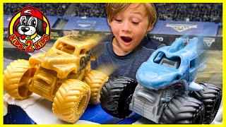 Monster Jam Monster Trucks MINI MYSTERY TOYS  Racing COMPILATION [upl. by Eeroc]