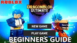 BEGINNERS GUIDE Dragon Blox Ultimate Roblox Noob Guide Dragon Ball Ultimate Update Guide [upl. by Nyloj]