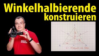 Winkelhalbierende konstruieren  einfach erklärt  Lehrerschmidt [upl. by Timrek]