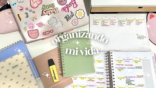 Como organizo toda mi vida agendas planificadores tips consejos [upl. by Bilow]