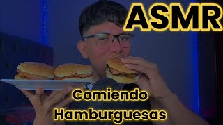 ASMR COMIENDO HAMBURGUESAS  ASMR MUKBANG [upl. by Saoj]