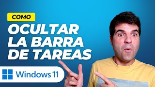 📣 🟦Como OCULTAR la BARRA de TAREAS Windows 11 🟦 2023 [upl. by Itsrejk930]