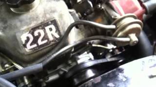 Carburetor Maintenance 22R Air Intake Hoses [upl. by Annaiel]