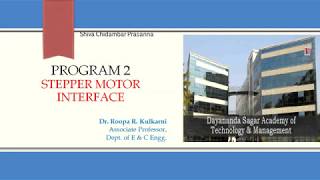 Program to Interface Stepper Motor to LPC1768 [upl. by Karilynn]