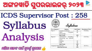 ICDS Supervisor Syllabus Details Analysis by PATTANAYAKEDUCATION  Anganwadi Supervisor Post [upl. by Madeline]