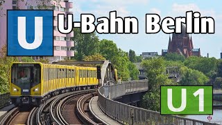 UBahn Berlin  Linie U1  BVG 2022 [upl. by Barbie]