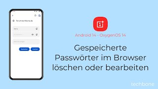 Gespeicherte Passwörter im Browser löschen oder bearbeiten  OnePlus Android 14  OxygenOS 14 [upl. by Auerbach211]