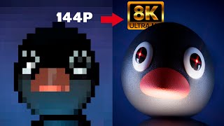 Noot noot 144p to 8K [upl. by Ahsiryt]