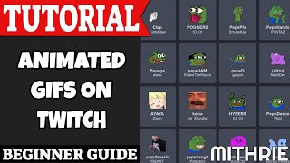 Enable Animated GIF Emotes on Twitch Tutorial Guide Beginner [upl. by Utimer646]