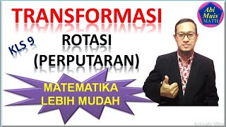 rotasi matematika kelas 9 mudah materi ke3 bab transformasi [upl. by Lekcar]