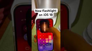 How is new flashlight feature on iOS 18 🔦😂 [upl. by Doreg]