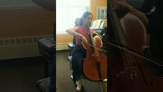 Lavie Cello 13  SaintSaëns Cello Concerto No 1 Mvt 1shorts celloconcerto rehearsal [upl. by Whiney830]