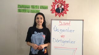 5sınıf Matematik ÜÇGENLER ve DÖRTGENLER [upl. by Mannie99]