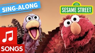 Sesame Street Turkey Gobble Wobble Song Lyric Video  Thanksgiving Song for Kids [upl. by Gasparo]