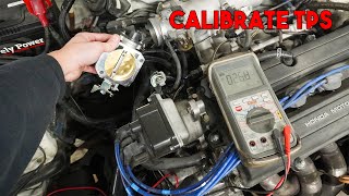 How to Calibrate Throttle Position Sensor Using a Multimeter Set TPS [upl. by Shirleen]